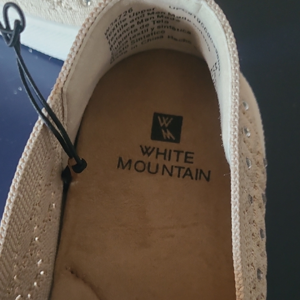 White Mountain Women's Beige Slip-On Sneakers - Picture 2 of 5
